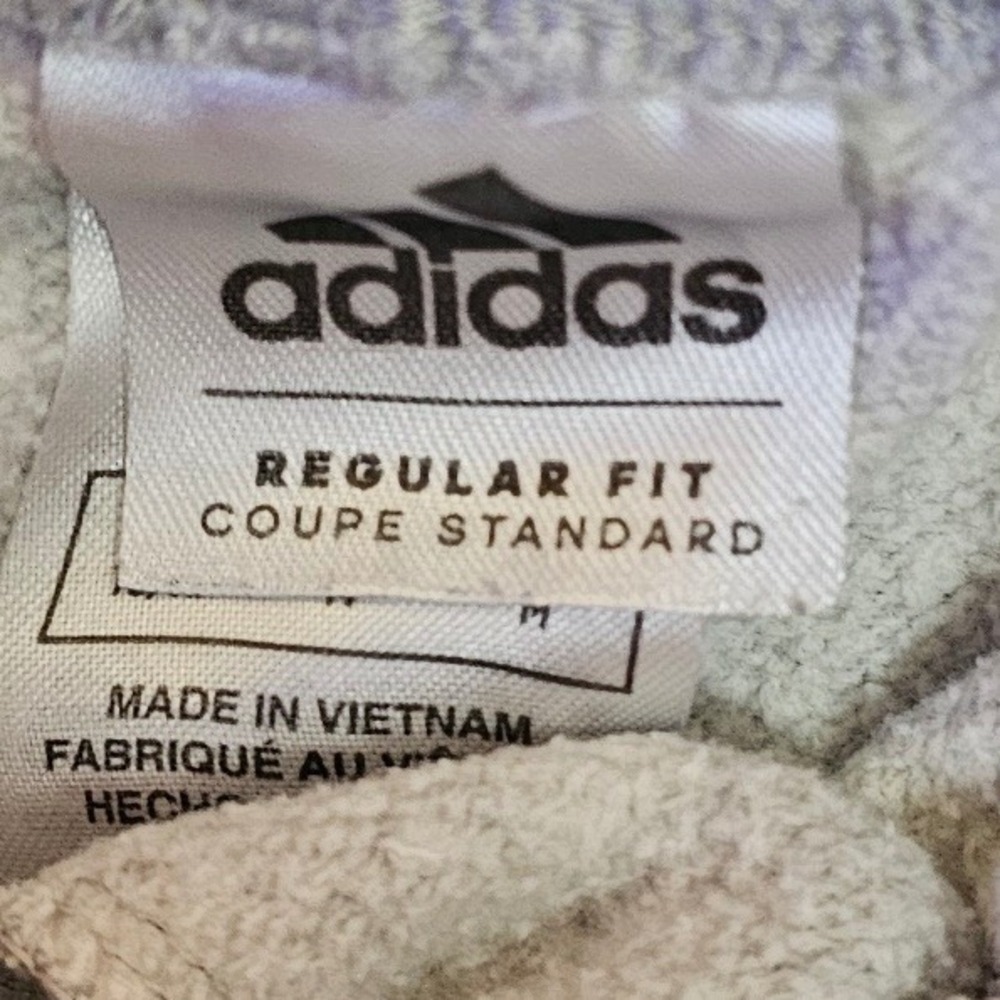 Adidas Youth Boys Gray Logo Jogger Sweatpants Size M 10/12 Regular Fit - Picture 2 of 4